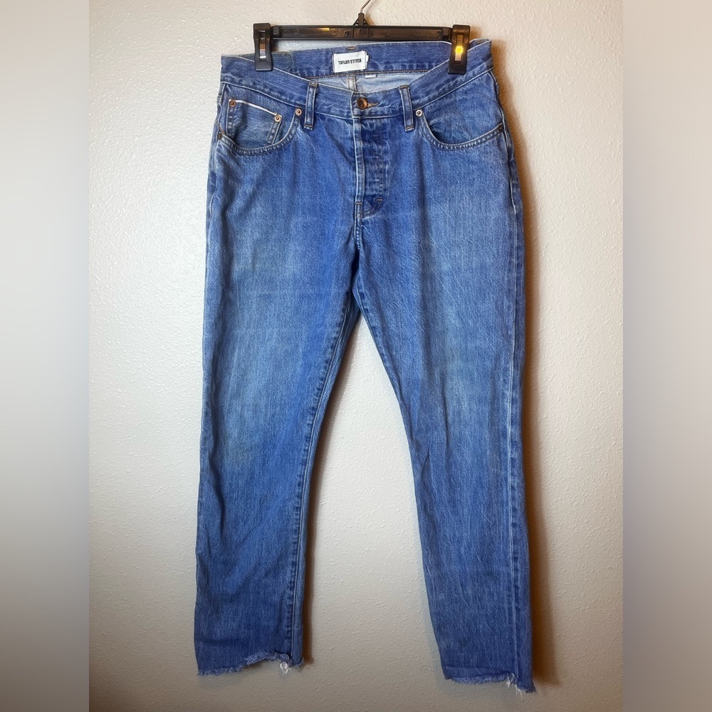 Men’s Taylor Stitch Democratic Mid Wash Jeans Organic Selvedge Size 31”